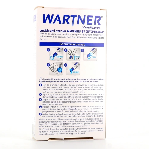 Wartner Cryopharma Élimination des Verrues des Mains et des Pieds