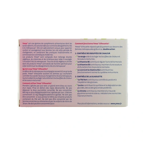 Ymea - ménopause silhouette - 64 ou 128 gélules