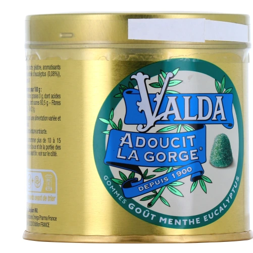 Valda Gommes pour Adoucir la Gorge
