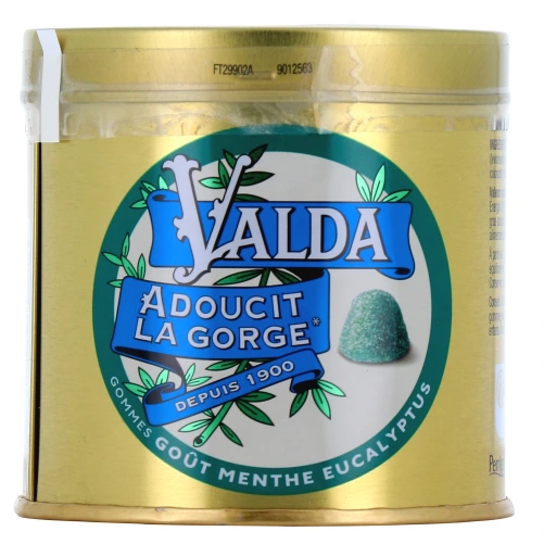 Valda Gommes pour Adoucir la Gorge