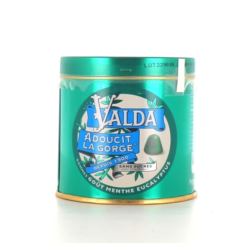 Valda Gommes Sans Sucres pour Adoucir la Gorge