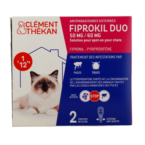 Fiprokil Duo Chat Spot-On Antiparasitaire
