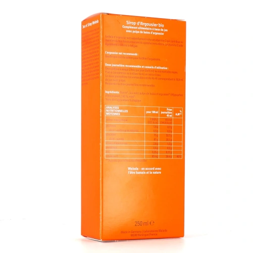 Weleda Sirop d'argousier Bio