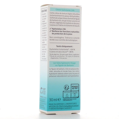 Weleda Crème Hydratante 24h Figuier de Barbarie Bio