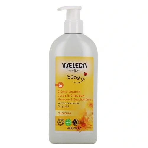 Weleda Bébé Calendula Crème Lavante Bio Corps & Cheveux
