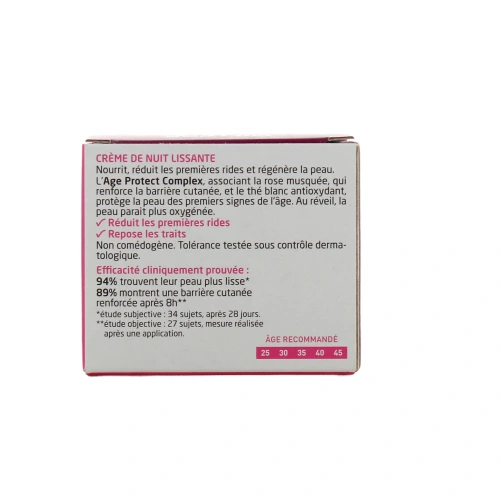 Weleda Crème de Nuit Lissante Rose Musquée et Thé Blanc