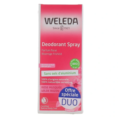 Weleda Déodorant Spray 24h Rose Musquée