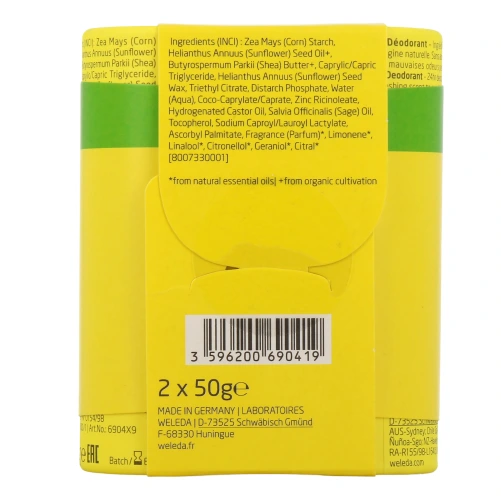 Weleda Déodorant Stick 24h Bio