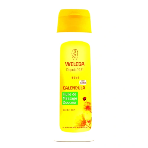 Weleda Bébé Calendula Huile de Massage Douceur Bio