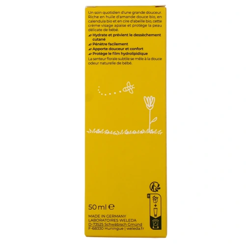 Weleda Bébé Calendula Crème Protectrice Visage Bio