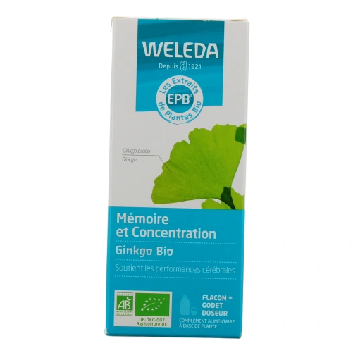 Weleda Mémoire et Concentration Ginkgo Bio