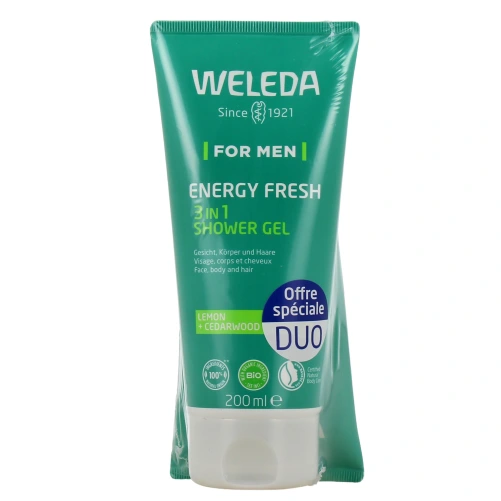 Weleda Gel Douche Homme Energy Fresh 3 en 1