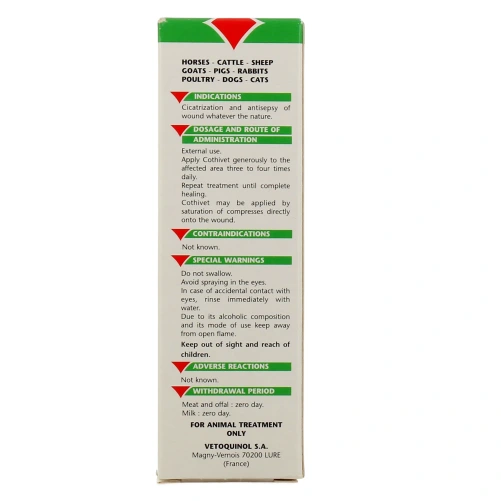 Cothivet Solution Antiseptique et Cicatrisante
