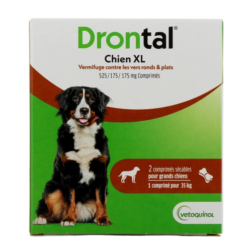 Drontal XL Vermifuge Chien Arôme Viande