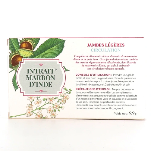 Intrait Marron d'Inde Petit Houx Circulation Jambes Légères