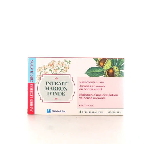 Intrait Marron d'Inde Petit Houx Circulation Jambes Légères