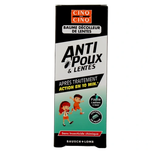 Cinq Sur Cinq Anti Poux & Lentes Baume Décolleur de Lentes