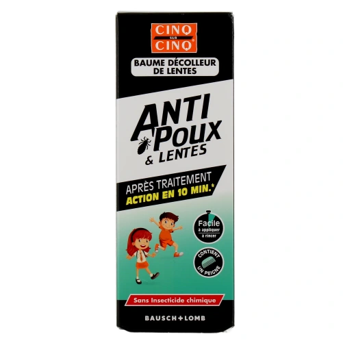 Cinq Sur Cinq Anti Poux & Lentes Baume Décolleur de Lentes