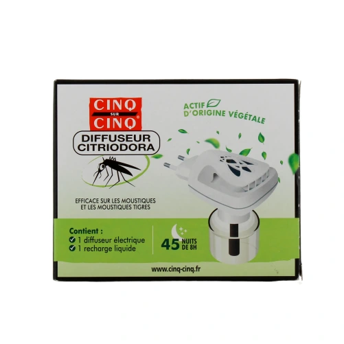 Cinq Sur Cinq Diffuseur Citriodora Anti-Moustiques