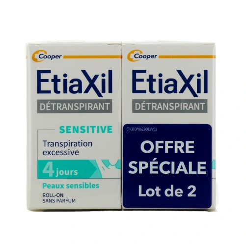 Etiaxil Sensitive Détranspirant Aisselles Roll-on