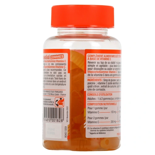 Vitascorbol Gommes Vitamine C