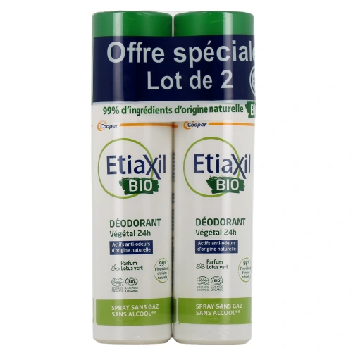 Etiaxil Bio Déodorant Spray Végétal 24h