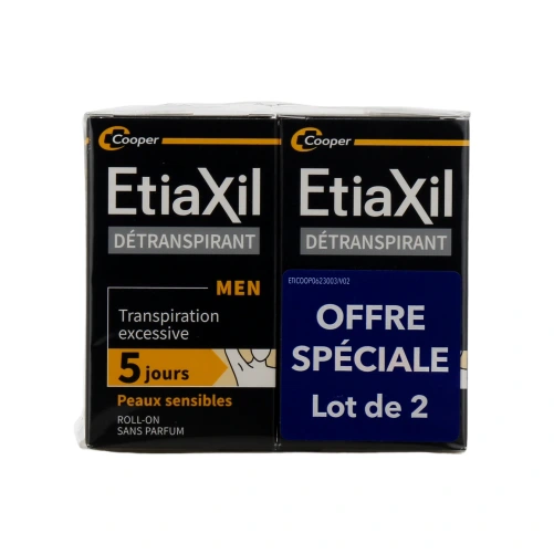 Etiaxil Sensitive Détranspirant Aisselles Roll-on