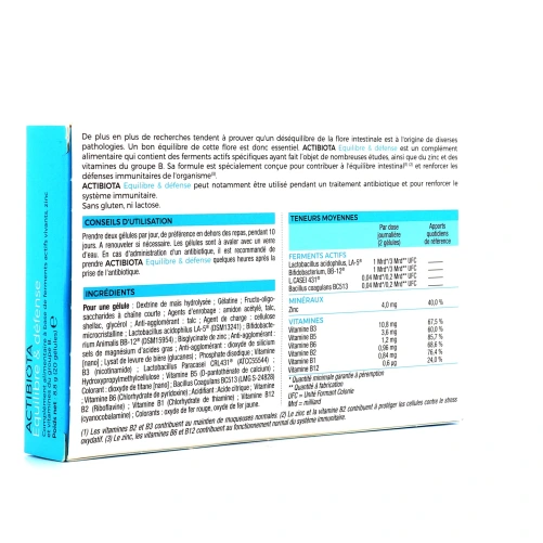 Actibiota équilibre & défense