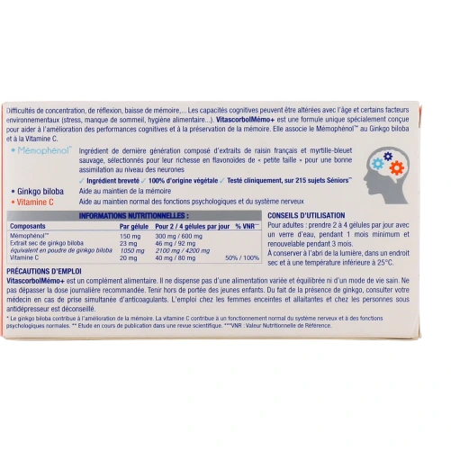 Vitascorbol Mémo+