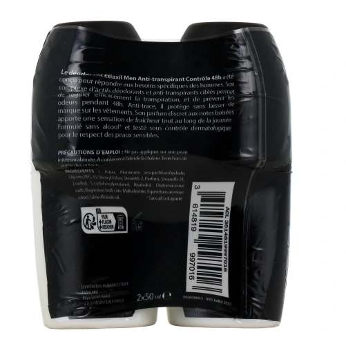 Etiaxil Déodorant Men Anti-Transpirant Contrôle 48h Roll-On