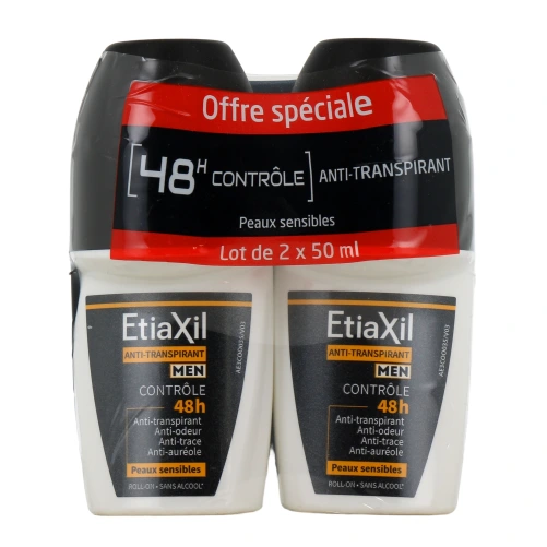 Etiaxil Déodorant Men Anti-Transpirant Contrôle 48h Roll-On