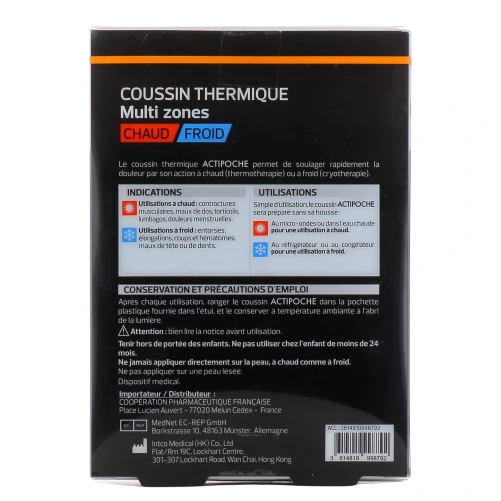 Actipoche Coussin Thermique Microbilles Multi Zones