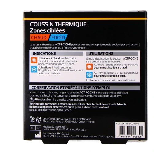 Actipoche Coussin Thermique Zones Ciblées