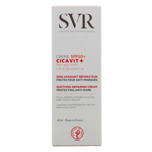 SVR Cicavit+ Crème réparatrice SPF50+