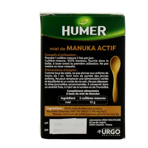 Humer Miel de Manuka Actif