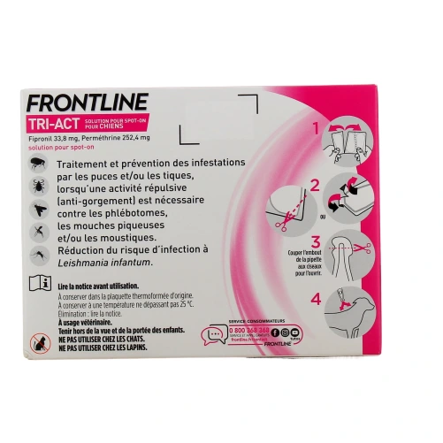Frontline Tri-Act Chien Pipettes