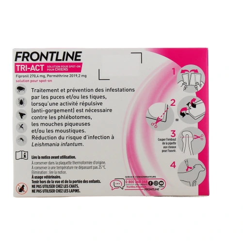 Frontline Tri-Act Chien Pipettes