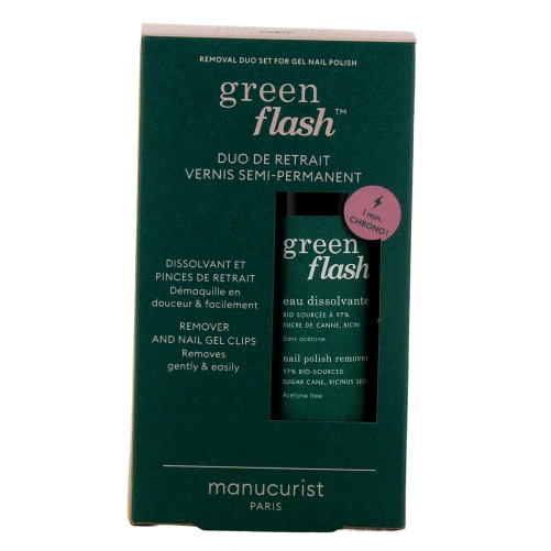 Manucurist Green Flash Duo de Retrait Vernis Semi-Permanent