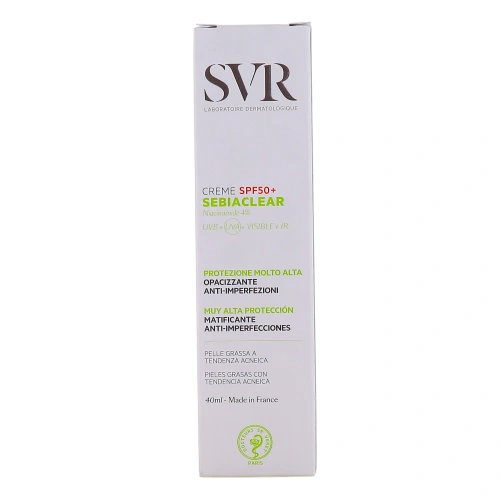 SVR Sebiaclear Crème Matifiante Anti-Imperfections SPF 50+