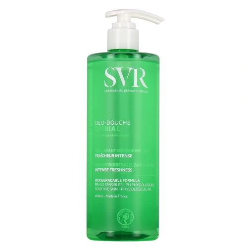 SVR Spirial Déo douche Gel lavant déodorant