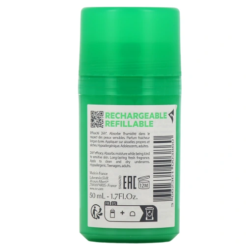 SVR Spirial Végétal Déodorant 24h Roll-On