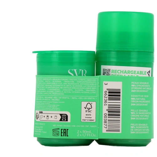 SVR Spirial Végétal Déodorant 24h Roll-On