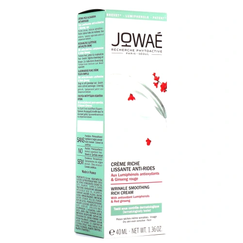 Jowaé Crème Riche Lissante Anti-rides