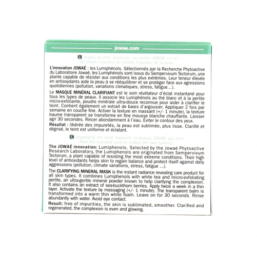 Jowaé Masque minéral clarifiant