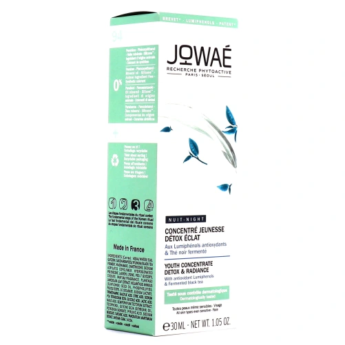 Jowaé Concentré nuit jeunesse détox éclat