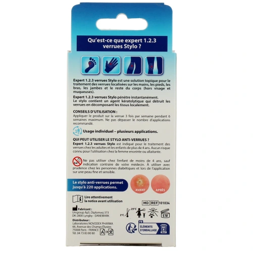 Expert 123 Verrues Pieds et Mains