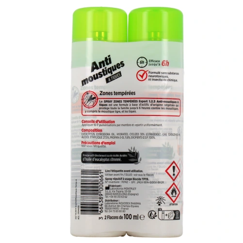 Expert 123 Anti-Moustiques et Tiques Spray