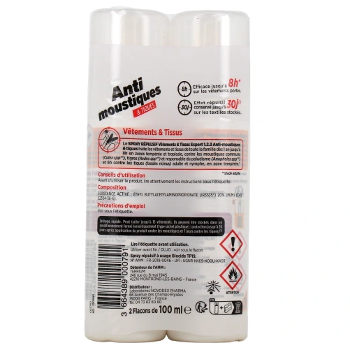 Expert 123 Anti-Moustiques Vêtements et Tissus