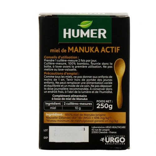 Humer Miel de Manuka Actif