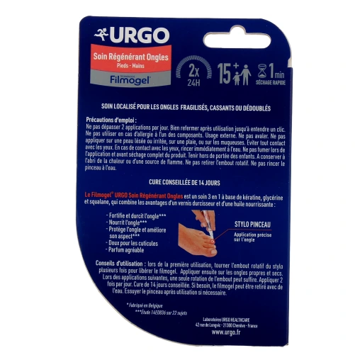 Urgo Filmogel Soin Régénérant Ongles